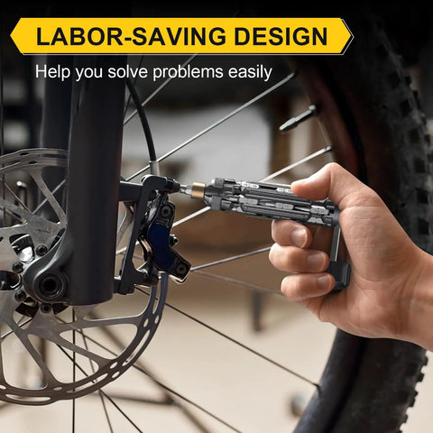 19-In-1 Magnetic Screwdriver Set With S2 Steel Bits used on bike brake system.