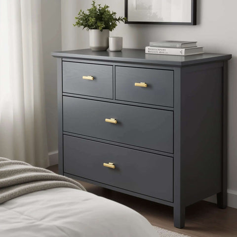 Bedroom dresser with Six Pack Brushed Gold Cabinet Pulls With Single Hole Design Built Like A Tank Heavy Duty Zinc Alloy Handles