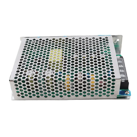 24V DC Switching Power Supply, 50.4W, 2.1A Output, Copper Coil Transformer, Magnetic Capacitors, Stable 24V Regulation For Security Monitoring And PLC Industrial Control, Industrial Grade, Durable, Reliable Power For Control Systems, perforated metal case