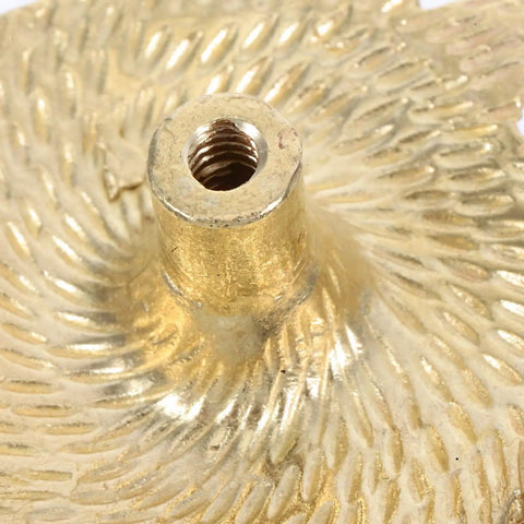 Close-up of Gold Brass Peony Flower Cabinet Knobs And Drawer Pull Handles For Kitchen Bathroom Bedroom Furniture Hardware Vintage Copper Finish