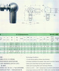 Heavy Duty Right Angle Rod End Bearing With Ball Head Joint M5 M6 M8 M10 CS8 CS10 CS13 CS16 For Machinery And Automation Gear No Nonsense Built To Last Low Noise Anti Corrosion Steel Ball Joint Long Service Life, CS8 size diagram