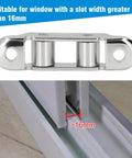 Heavy Duty Sliding Door Roller Replacement Kit Built With Rust Proof Stainless Steel Patio Door Wheels for slots >16mm