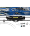 150HP Outboard Hydraulic Steering Cylinder Beefed Up Replacement For Front Mount Aluminum Alloy With ORB Fittings And Two Way Lock Valve
