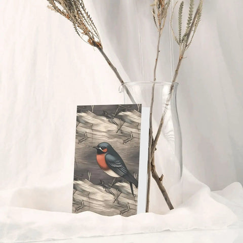 Blank 4x6 Greetings Card With Envelopes Featuring Graphite Barn Swallow Artwork Thank You Notes For All Occasions