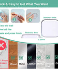 Step-by-step guide on applying Self Adhesive Door Stopper Bumper Guards Keep Walls Scratch Free From Doorknob Dings.