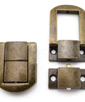 4 Pack Zinc Alloy Toggle Latch With Screws, Antique Bronze Finish, Rectangle Mini Hasp Clasp For Toolbox, Suitcase, Jewelry Box, Built Tough