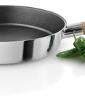 8 Inch Stainless Steel Saute Pan With Nonstick Slip-Let Coating Induction Compatible For Healthier Cooking Everyday No-Fuss Skillet