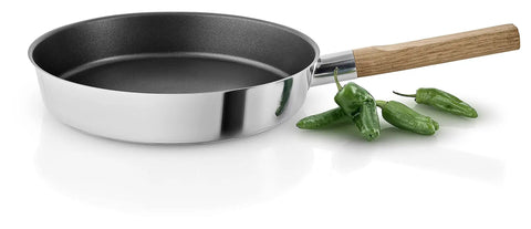 8 Inch Stainless Steel Saute Pan With Nonstick Slip-Let Coating Induction Compatible For Healthier Cooking Everyday No-Fuss Skillet