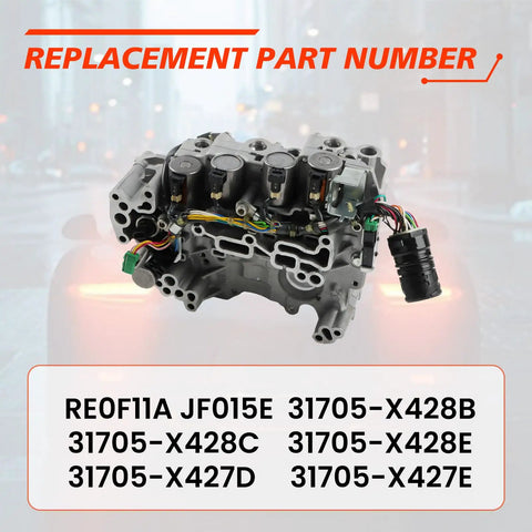 RE0F11A JF015E CVT Transmission Valve Body With Solenoid Replacement For Nissan Sentra 2013 To 2019 1.6L 1.8L Fits Great Real Quick Direct With 31705 X428E 31705 X428B
