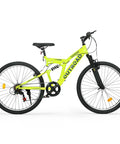26 Inch Mountain Bike For Men And Women Of All Ages With 7 Speed Drivetrain, Aviation Grade High Carbon Steel Frame, Green