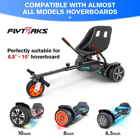Go Kart Seat Attachment For Self Balancing Scooters Convert Your Hoverboard Into A Street Ready Rugged Off Road Go Kart