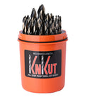 Split Point Step Drill Bit Set, 29 Piece Mechanics Length Range From One Sixteenth To One Half Inch In Sixty Fourths, Self Centering