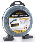 Heavy Duty Twisted Trimmer Line Donut Kit 0.095 Inch By 393 Feet Dual Core String 3 Layer Square Twist Built In Line Cutter