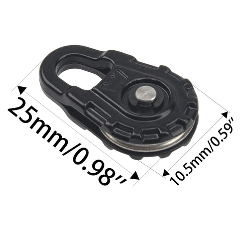 Alloy RC Crawler Winch Snatch Block Pulley For 1 10 Scale RC Cars Beefy Universal Upgrade For Axial SCX10 TRX 4 D90 Wraith Tamiya CC01 Redcat Gen7 HSP HPI RC4WD 1 10 Crawlers Heavy Duty Metal Gear Realistic Look, metal 25x15mm pulley