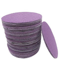 Tough As Nails Purple Dry And Wet Sanding Discs For Wood And Metal, stack of discs showing size options for DIY projects.