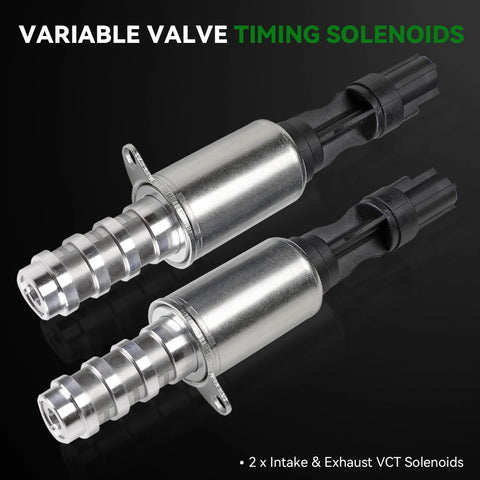 VCT Solenoid Replacement Kit For Ford Lincoln Mercury V8 4.6L 5.4L Engines, Restores Variable Valve Timing VVT, 2 solenoids