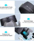 50mm Reversible Lens Hood Shade For EF 50mm F1 8 STM Lens Replaces ES 68 Tulip Flower Design Black Non Glare Interior