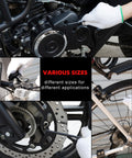 Using 35-Piece Allen Wrench Set With Ball End And Long Arms on vehicle and bicycle for maintenance, Metric SAE Torx included