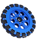 Omni Wheel Dual Set For DIY Robotics 8 Inch 203mm Aluminum Hub With 18 Silicone Rollers Delivers Smooth Omnidirectional Movement And Low Vibration
