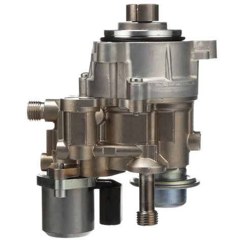 Factory Spec Heavy Duty Frame Mounted Mechanical Fuel Pump Hm10024 With Full Gasket Kit Straight Bolt In Swap For Dependable Engine Power And Effortless Highway Cruising side view with connections