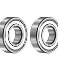 Two Pieces Deep Groove Ball Bearings 20 By 42 By 12 mm High Speed Double Shielded Pre Lubricated Heavy Duty Industrial Machinery Repair Ready