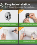 Installation steps for 8 Pack Commercial Emergency Lights Featuring Dual Adjustable Led Lamps And A Rock Solid Ninety Minute Battery Ready To Roll When Power Fails At Your Business Location.