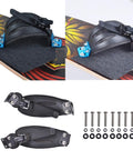 Two Piece Skateboard Foot Holder Set for Longboards and Scooters Aluminum Nylon Mounting Straps Easy Install Foot Band