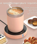 Keep Your Daily Grind From Turning Ice Cold With This Smart Desk Mug Warmer Featuring Auto Power Off Touch Sensor and flat bottom cup.
