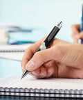 Two Pack Ball Point Pens With Smooth Ink For Effortless Writing Comfortable Grip Durable PC Body Stylish Prints Everyday Carry