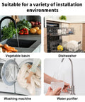 Universal Dishwasher Drain Hose Adapter Kit For RO Water Systems installation uses in kitchen and home settings