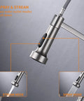 Touchless Kitchen Faucet With Motion Sensor Hands Free Operation Single Handle Pull Down Sprayer Brushed Nickel Finish