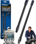 Half Inch Flexible Shaft Extension Kit For Tight Spots That Grabs Hard To Reach Areas Bendable Torque Socket Wrench Extension