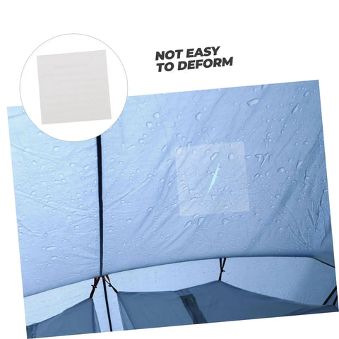 20 Piece TPU Repair Patches For Inflatable Gear And Swim Tents No Fuss Sticky Self Adhesive Transparent Patches applied on tent