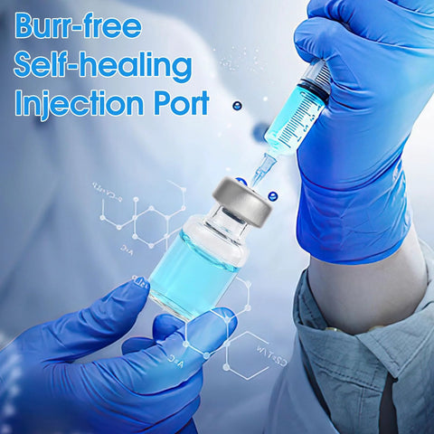 Sterile Glass Vials With Self Healing Injection Port And Plastic Aluminum Flip Caps 2ml Or 5ml Empty Vials For Injection