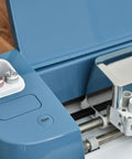 Tool Holder Insert For Cricut Explore Series Machines Not For Explore Air 3 installed on blue machine with tools placed inside