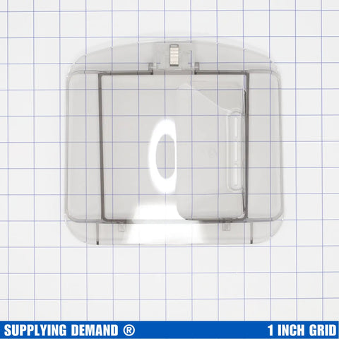 No Sweat Pasta And Noodle Maker Housing Cover Replacement For HR2357/05 clear polymer shell top view on grid.