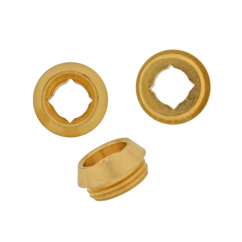 Brass components from Valve Repair Kit For Bathtub And Shower Replacement With Verve Handles DIY Friendly Easy Install Durable Brass Construction Polished Chrome Finish For Modern Bathroom Upgrade.
