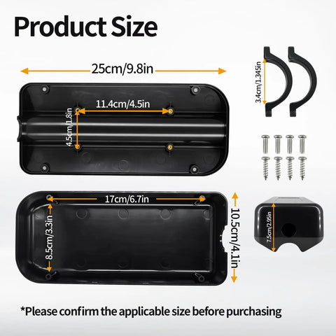 Electric Bike Controller Box Case Extra Large Size Protective Case For Bicycle Black Durable Shield Easy Mount Keeps Controllers Safe On Rides Weatherproof Construction Great For Tough Weather Riding And Easy Access With Quick Release Design