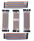 200Pcs Breadboard Jumper Wires Kit With Male Or Female Pins 2.54mm And 2.0mm Pitch 20cm Cables 10 Colors For Arduino