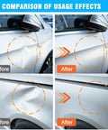 Heavy Duty Aluminum Dent Puller Kit 7 Pack For Car Dent Removal, Suction Dent Repair Tools, Strong Auto Body Repair Set For Cars, Glass And Screen, Tight Reach Pullers For Hard-To-Reach Dents And Moving Objects. Before and after car dent repair comparison