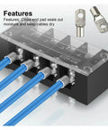 Premium 100Pcs Electrical SC Terminals Lug Tube Ring Seal Battery Wire Connectors Cable Crimped Terminal Kit For Trucks Cars And Vans on bus bar