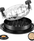 Chicken Shredder Tool 8 Inch With Clear Lid And Ergonomic Handle for Pulled Pork Beef And Chicken Shreds BPA Free Non Slip Dishwasher Safe
