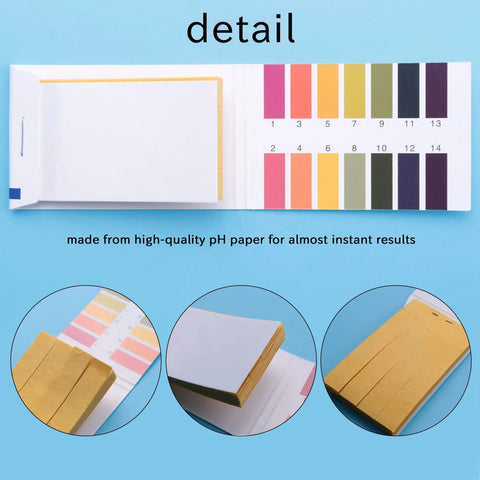 All Purpose PH Test Strips Kit Two Pack With Control Card 1 To 14 Range Litmus Paper, strips and card details