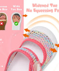 Kids Water Shoes Quick Dry Aqua Socks for Toddlers with Wide Toe Box and Hook and Loop Strap, Pink Size 9 9.5