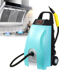 Orisuntech Multi Purpose Steam Cleaner With Ozone Purification High Pressure Continuous Steam Washer For Home Hotel Car And Ac Deep Cleaning Heated Carpet Extractor Removes Grease Limescale Mold Blue next to modern kitchen hood.