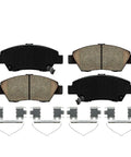 4 Lug Front Brake Kit For Honda Fit 2009 2010 2011 2012 2013 2014 Includes 10.32 Inch Rotors And Ceramic Brake Pads hardware shown