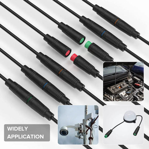 4 Pin M8 IP65 Waterproof Extension Cable For E Bike Kit With 26AWG Wires 20cm Per Side Male And Female Connectors Ideal For Display Ebrake Throttle Shift Sensor Hub Motor And Mid Motor Cables