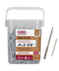 Deck Elite Hidden Deck Screws 9 X 2 3 Eighths Inch, 350 Pack with T-15 Bit Included in a transparent container