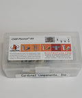 Garage Proven PlusNut PreBulb Fastening Kit With Five Sixteen Eighteen Thread Driver and Ten Heavy Duty Steel Inserts view in clear storage case.