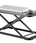 Ultra Slim 24 Inch Laptop Keyboard And Mouse Stand With Sit Stand Adjustable Riser For Standing Desks with keyboard and mouse